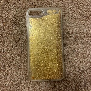 gold glitter iPhone 7 Plus case